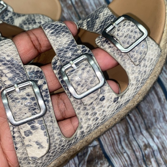 Sofft Breeze Snake Print Slide On Espadrille Sandals - Size 8.5 - Picture 7 of 8